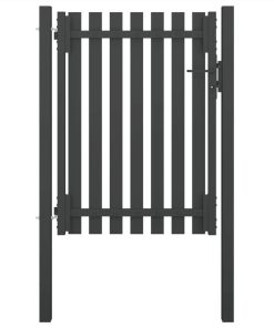 Garden Fence Gate Steel 1x1.75 M Anthracite
