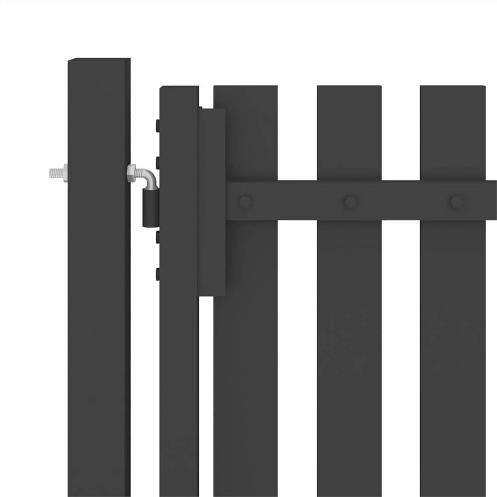 Garden Fence Gate Steel 1x1.75 m Anthracite Garden Fence Gate Steel 1x1.75 M Anthracite -Room Garden Fence Gate Steel 1x1 75 m Anthracite 517655 2