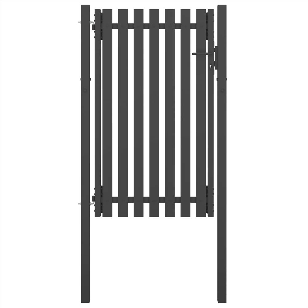 Garden Fence Gate Steel 1x2 m Anthracite Garden Fence Gate Steel 1x2 M Anthracite -Room Garden Fence Gate Steel 1x2 m Anthracite 517656 0
