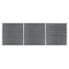 Garden Fence WPC 526x186 Cm Grey -Room Garden Fence WPC 526x186 cm Grey 488192 0
