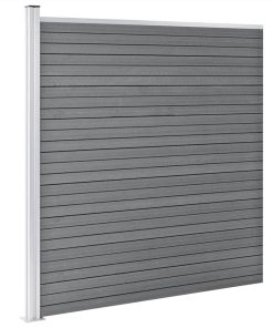 Garden Fence WPC 699x186 Cm Grey 4 Garden Fence WPC 699x186 Cm Grey -Room Garden Fence WPC 699x186 cm Grey 490957 2