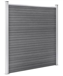 Garden Fence WPC 699x186 Cm Grey 6 Garden Fence WPC 699x186 Cm Grey -Room Garden Fence WPC 699x186 cm Grey 490957 4