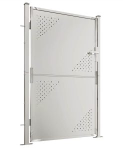 Garden Gate 100x150 Cm Stainless Steel 4 Garden Gate 100x150 Cm Stainless Steel -Room Garden Gate 100x150 cm Stainless Steel 512587 2