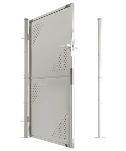 Garden Gate 100x150 Cm Stainless Steel 6 Garden Gate 100x150 Cm Stainless Steel -Room Garden Gate 100x150 cm Stainless Steel 512587 4