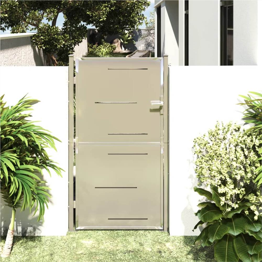 Garden Gate 100x180 cm Stainless Steel Garden Gate 100x180 Cm Stainless Steel -Room Garden Gate 100x180 cm Stainless Steel 512573 0