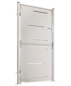 Garden Gate 100x180 Cm Stainless Steel 4 Garden Gate 100x180 Cm Stainless Steel -Room Garden Gate 100x180 cm Stainless Steel 512573 2