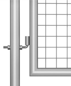 Garden Gate Galvanised Steel 306x200 Cm Silver -Room Garden Gate Galvanised Steel 306x200 cm Silver 447720 2