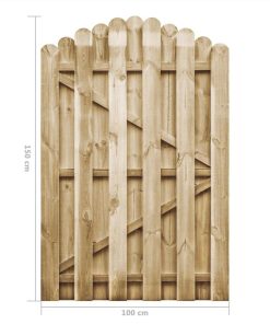 Garden Gate Impregnated Pinewood 100x150 Cm 6 Garden Gate Impregnated Pinewood 100x150 Cm -Room Garden Gate Impregnated Pinewood 100x150 cm 487214 4