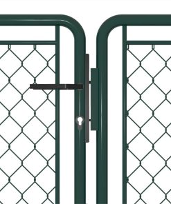 Garden Gate Steel 400x75 Cm Green 4 Garden Gate Steel 400x75 Cm Green -Room Garden Gate Steel 400x75 cm Green 440063 2