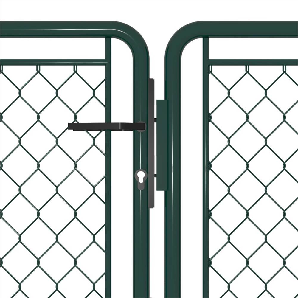 Garden Gate Steel 400x75 cm Green Garden Gate Steel 400x75 Cm Green -Room Garden Gate Steel 400x75 cm Green 440063 2