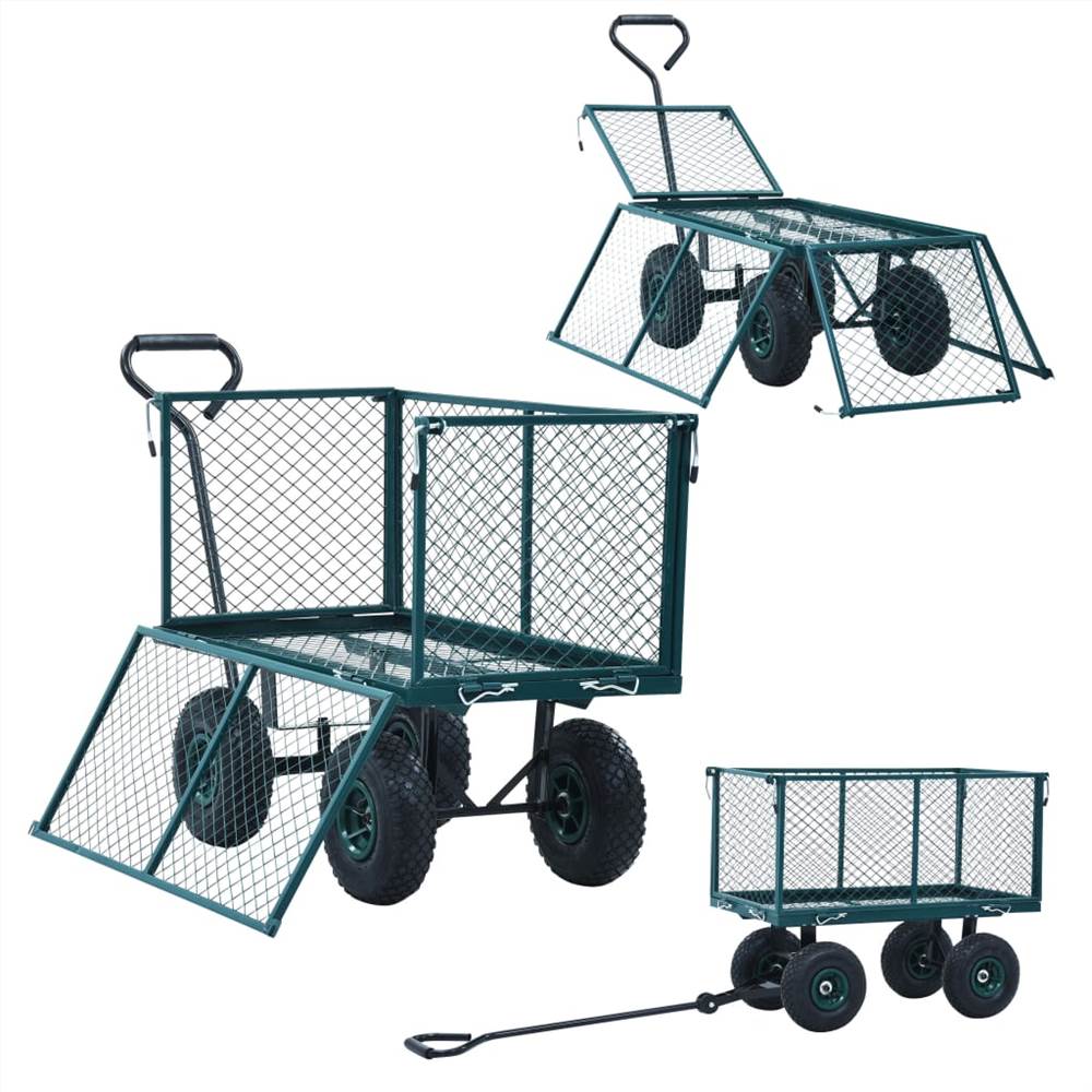 Garden Hand Trolley Green 350 kg Garden Hand Trolley Green 350 Kg -Room Garden Hand Trolley Green 350 kg 441201 3