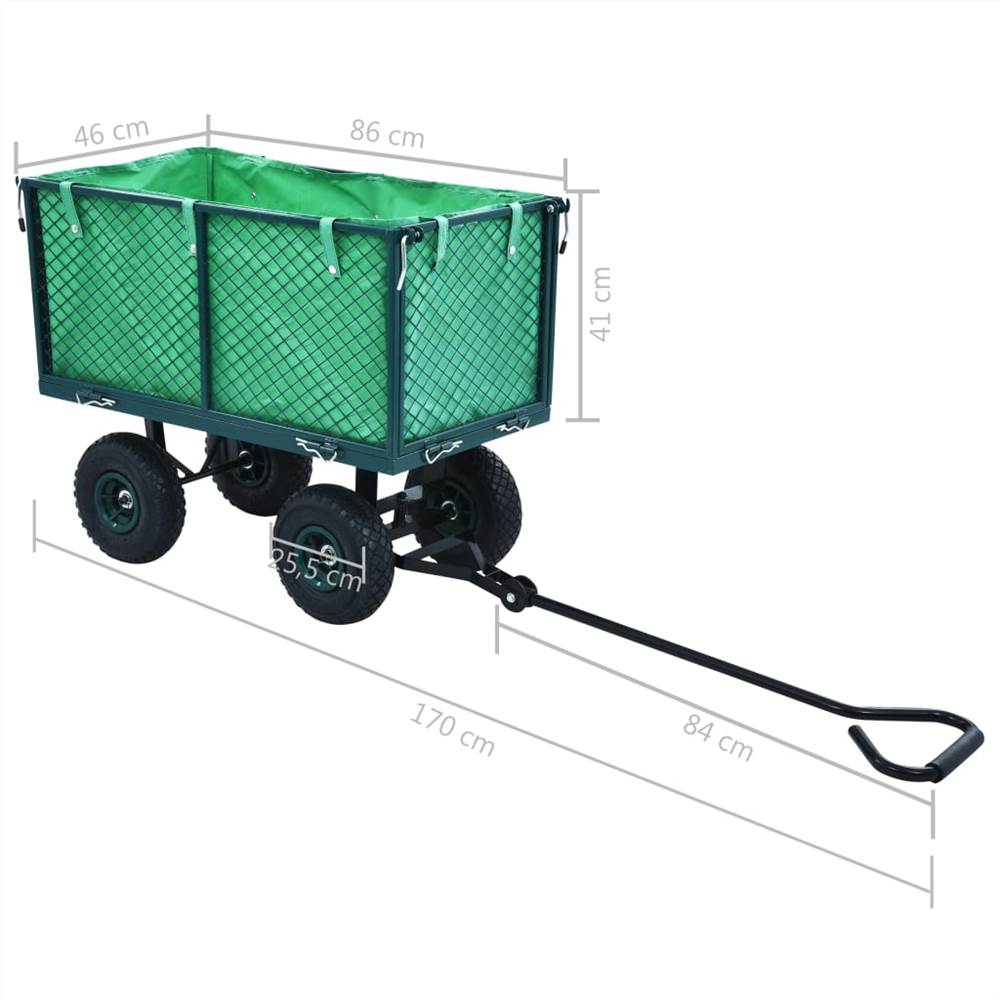Garden Hand Trolley Green 350 kg Garden Hand Trolley Green 350 Kg -Room Garden Hand Trolley Green 350 kg 441201 4