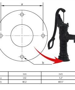 Garden Hand Water Pump Cast Iron 7 Garden Hand Water Pump Cast Iron -Room Garden Hand Water Pump Cast Iron 445881 5