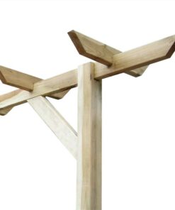 Garden Pergola 200x40x205 Cm Wood -Room Garden Pergola 200x40x205 cm Wood 444122 2