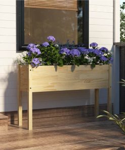 Garden Planter 110x31x70 Cm Solid Pinewood
