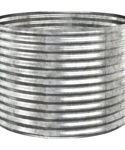 Garden Planter Powder-coated Steel 100x100x68 Cm Silver 3 Garden Planter Powder-coated Steel 100x100x68 Cm Silver -Room Garden Planter Powder coated Steel 100x100x68 cm Silver 515702 1