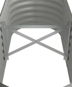 Garden Planter Powder-coated Steel 114x40x36 Cm Grey -Room Garden Planter Powder coated Steel 114x40x36 cm Grey 509294 4