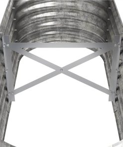 Garden Planter Powder-coated Steel 114x40x36 Cm Silver 6 Garden Planter Powder-coated Steel 114x40x36 Cm Silver -Room Garden Planter Powder coated Steel 114x40x36 cm Silver 509276 4