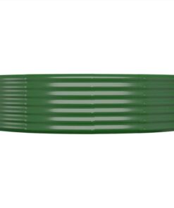 Garden Planter Powder-coated Steel 140x140x36 Cm Green -Room Garden Planter Powder coated Steel 140x140x36 cm Green 516224 2