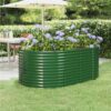 Garden Planter Powder-coated Steel 175x100x68 Cm Green -Room Garden Planter Powder coated Steel 175x100x68 cm Green 515681 0