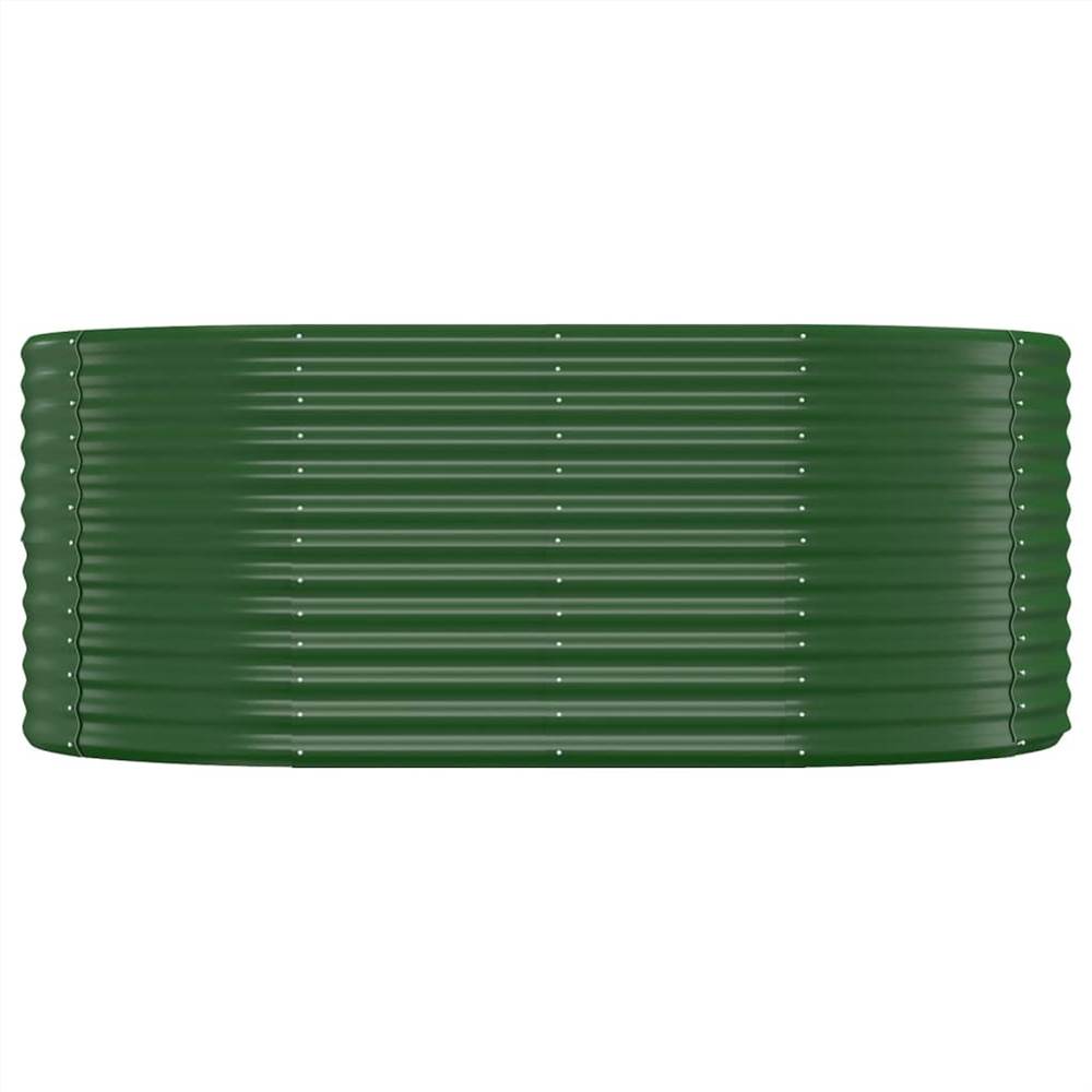 Garden Planter Powder-coated Steel 175x100x68 cm Green Garden Planter Powder-coated Steel 175x100x68 Cm Green -Room Garden Planter Powder coated Steel 175x100x68 cm Green 515681 2