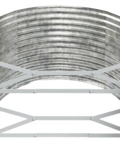Garden Planter Powder-coated Steel 175x100x68 Cm Silver 6 Garden Planter Powder-coated Steel 175x100x68 Cm Silver -Room Garden Planter Powder coated Steel 175x100x68 cm Silver 515716 4