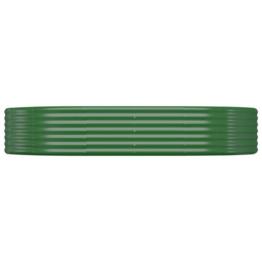 Garden Planter Powder-coated Steel 214x140x36 cm Green Garden Planter Powder-coated Steel 214x140x36 Cm Green -Room Garden Planter Powder coated Steel 214x140x36 cm Green 516152 2