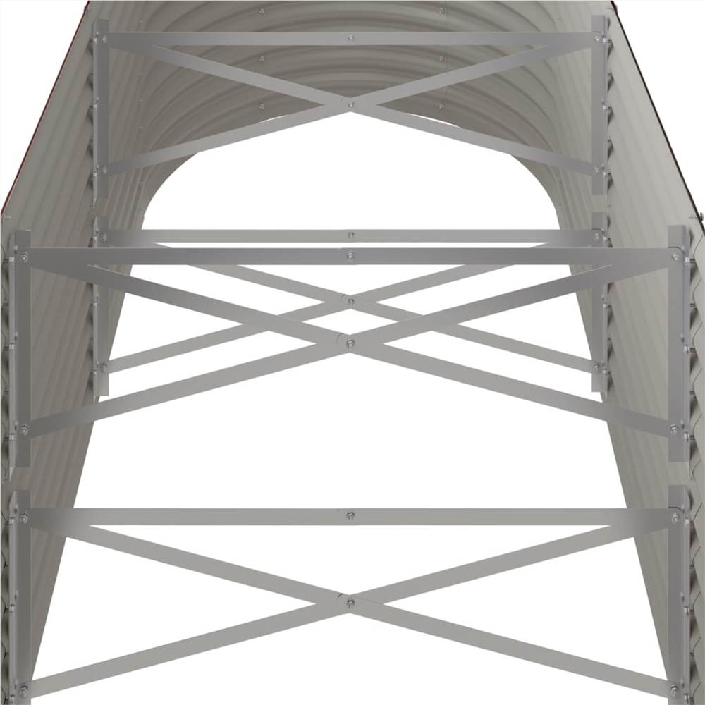 Garden Planter Powder-coated Steel 224x40x36 cm Brown Garden Planter Powder-coated Steel 224x40x36 Cm Brown -Room Garden Planter Powder coated Steel 224x40x36 cm Brown 509293 4