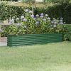 Garden Planter Powder-coated Steel 224x40x36 Cm Green -Room Garden Planter Powder coated Steel 224x40x36 cm Green 509278 0