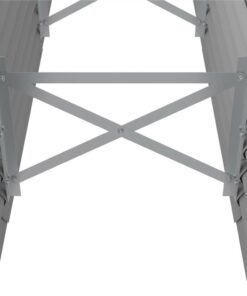 Garden Planter Powder-coated Steel 224x40x36 Cm Grey -Room Garden Planter Powder coated Steel 224x40x36 cm Grey 509281 4