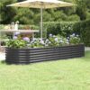 Garden Planter Powder-coated Steel 224x80x36 Cm Anthracite 1 Garden Planter Powder-coated Steel 224x80x36 Cm Anthracite -Room Garden Planter Powder coated Steel 224x80x36 cm Anthracite 515027 0