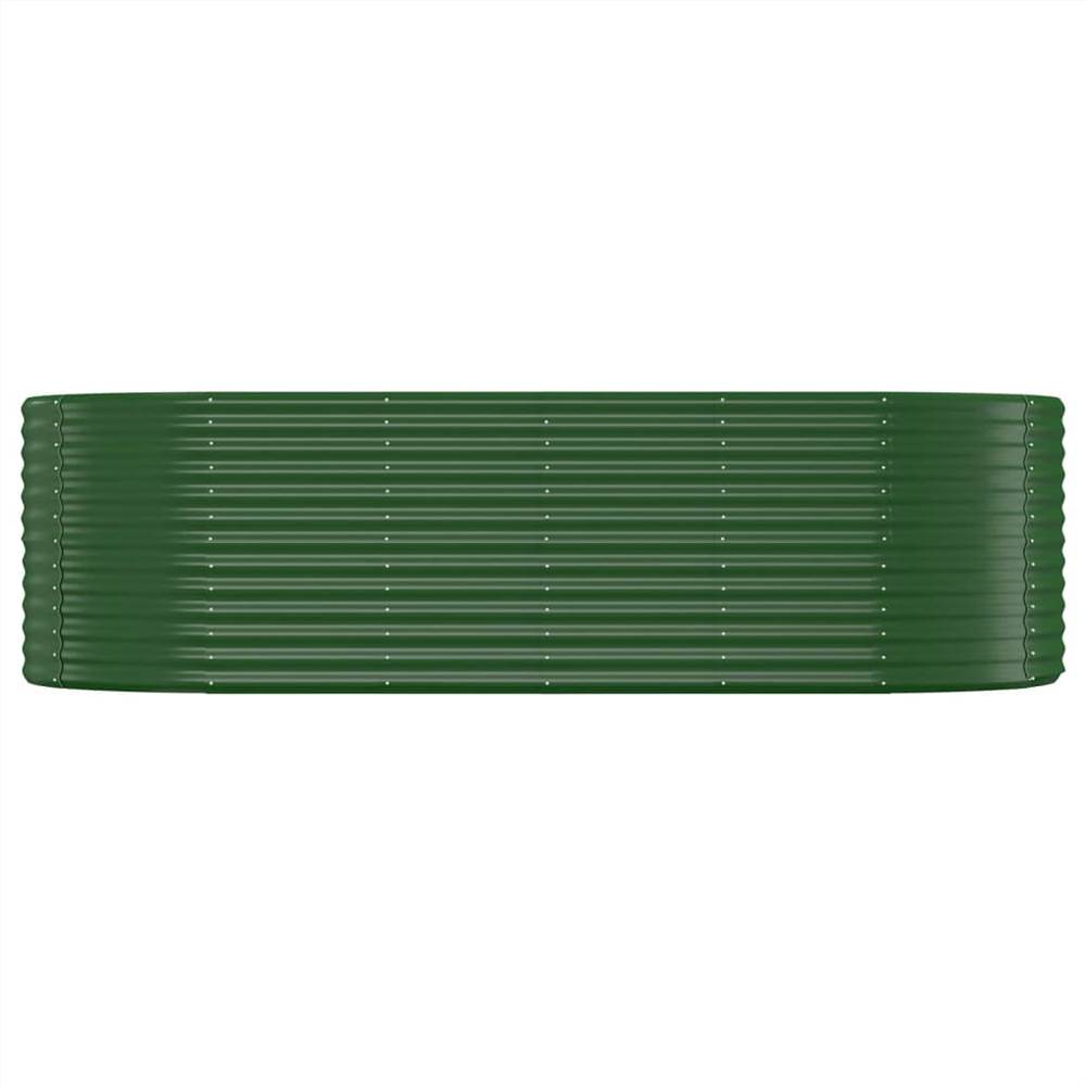 Garden Planter Powder-coated Steel 249x100x68 cm Green Garden Planter Powder-coated Steel 249x100x68 Cm Green -Room Garden Planter Powder coated Steel 249x100x68 cm Green 515718 2