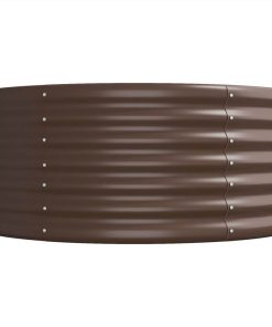 Garden Planter Powder-coated Steel 296x80x36 Cm Brown 5 Garden Planter Powder-coated Steel 296x80x36 Cm Brown -Room Garden Planter Powder coated Steel 296x80x36 cm Brown 514992 3