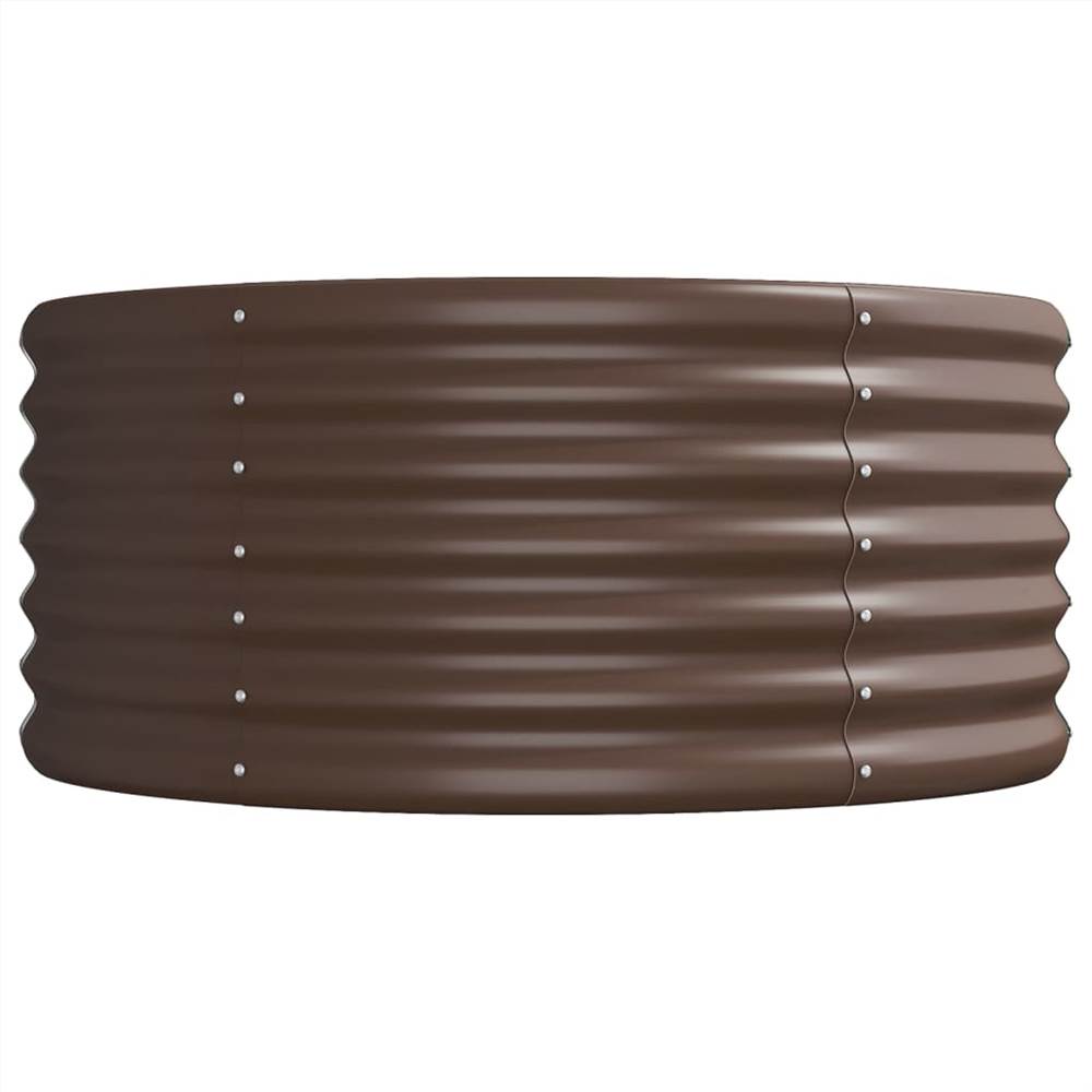 Garden Planter Powder-coated Steel 296x80x36 cm Brown Garden Planter Powder-coated Steel 296x80x36 Cm Brown -Room Garden Planter Powder coated Steel 296x80x36 cm Brown 514992 3