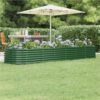 Garden Planter Powder-coated Steel 296x80x36 Cm Green -Room Garden Planter Powder coated Steel 296x80x36 cm Green 514611 0