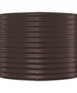 Garden Planter Powder-coated Steel 322x100x68 Cm Brown 5 Garden Planter Powder-coated Steel 322x100x68 Cm Brown -Room Garden Planter Powder coated Steel 322x100x68 cm Brown 515701 3