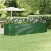 Garden Planter Powder-coated Steel 322x100x68 Cm Green 2 Garden Planter Powder-coated Steel 322x100x68 Cm Green -Room Garden Planter Powder coated Steel 322x100x68 cm Green 515704 0