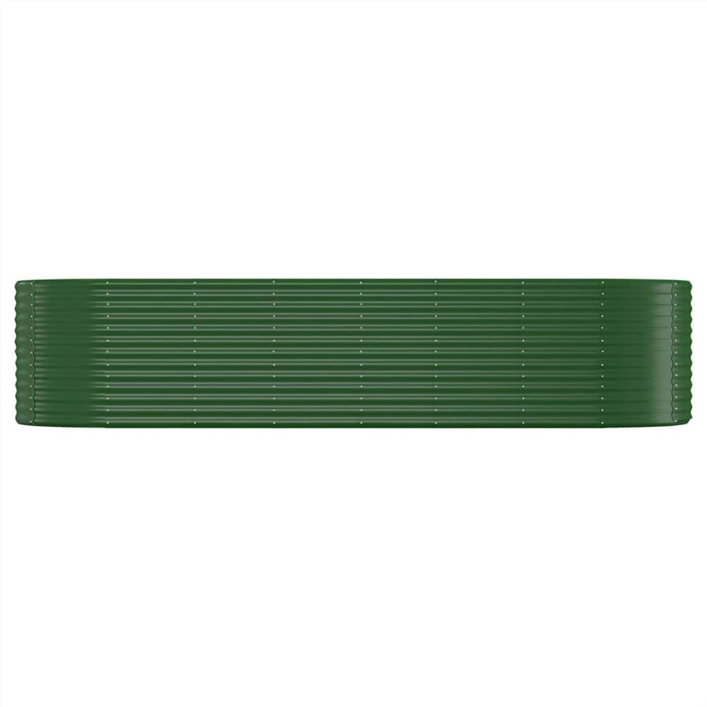 Garden Planter Powder-coated Steel 322x100x68 cm Green Garden Planter Powder-coated Steel 322x100x68 Cm Green -Room Garden Planter Powder coated Steel 322x100x68 cm Green 515704 2