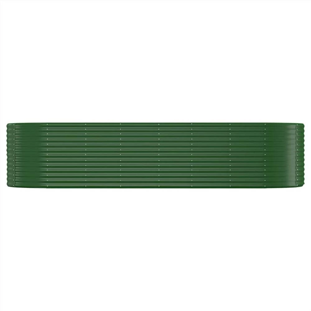 Garden Planter Powder-coated Steel 322x100x68 Cm Green - Image 3