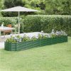 Garden Planter Powder-coated Steel 368x80x36 Cm Green 1 Garden Planter Powder-coated Steel 368x80x36 Cm Green -Room Garden Planter Powder coated Steel 368x80x36 cm Green 515003 0