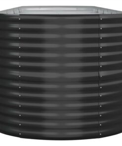 Garden Planter Powder-coated Steel 368x80x68 Cm Anthracite -Room Garden Planter Powder coated Steel 368x80x68 cm Anthracite 513918 3