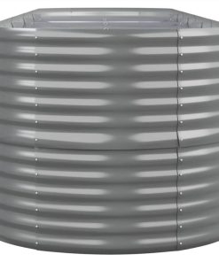 Garden Planter Powder-coated Steel 368x80x68 Cm Grey 5 Garden Planter Powder-coated Steel 368x80x68 Cm Grey -Room Garden Planter Powder coated Steel 368x80x68 cm Grey 513858 3