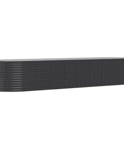 Garden Planter Powder-coated Steel 396x100x68 Cm Anthracite 3 Garden Planter Powder-coated Steel 396x100x68 Cm Anthracite -Room Garden Planter Powder coated Steel 396x100x68 cm Anthracite 515787 1