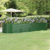 Garden Planter Powder-coated Steel 396x100x68 Cm Green -Room Garden Planter Powder coated Steel 396x100x68 cm Green 515703 0