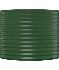 Garden Planter Powder-coated Steel 396x100x68 Cm Green 5 Garden Planter Powder-coated Steel 396x100x68 Cm Green -Room Garden Planter Powder coated Steel 396x100x68 cm Green 515703 3
