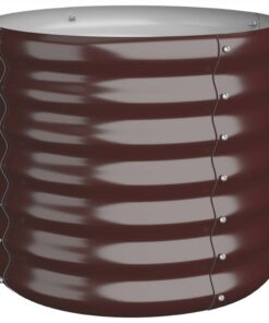 Garden Planter Powder-coated Steel 40x40x36 Cm Brown 3 Garden Planter Powder-coated Steel 40x40x36 Cm Brown -Room Garden Planter Powder coated Steel 40x40x36 cm Brown 510773 1