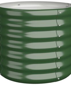 Garden Planter Powder-coated Steel 40x40x36 Cm Green -Room Garden Planter Powder coated Steel 40x40x36 cm Green 510776 1