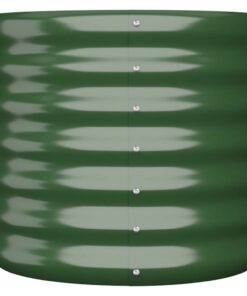 Garden Planter Powder-coated Steel 40x40x36 Cm Green -Room Garden Planter Powder coated Steel 40x40x36 cm Green 510776 2