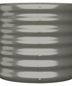 Garden Planter Powder-coated Steel 40x40x36 Cm Grey -Room Garden Planter Powder coated Steel 40x40x36 cm Grey 511888 2