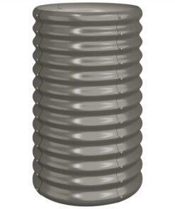 Garden Planter Powder-coated Steel 40x40x68 Cm Grey -Room Garden Planter Powder coated Steel 40x40x68 cm Grey 510777 1